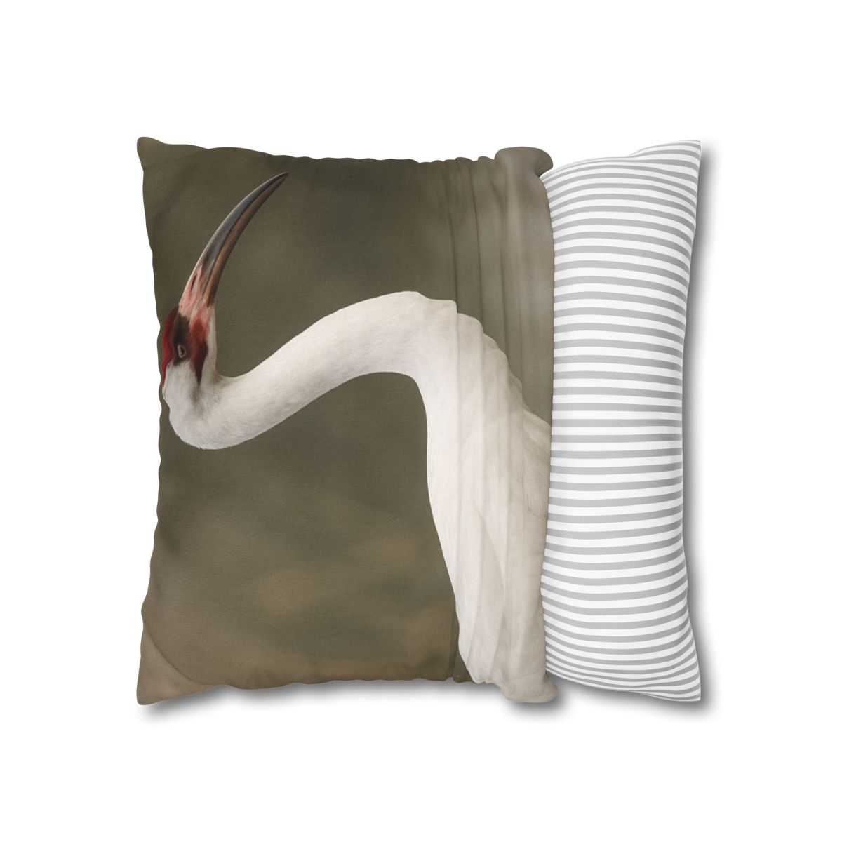 Silver Poise Whooping Crane comfortable bedding pillow covers