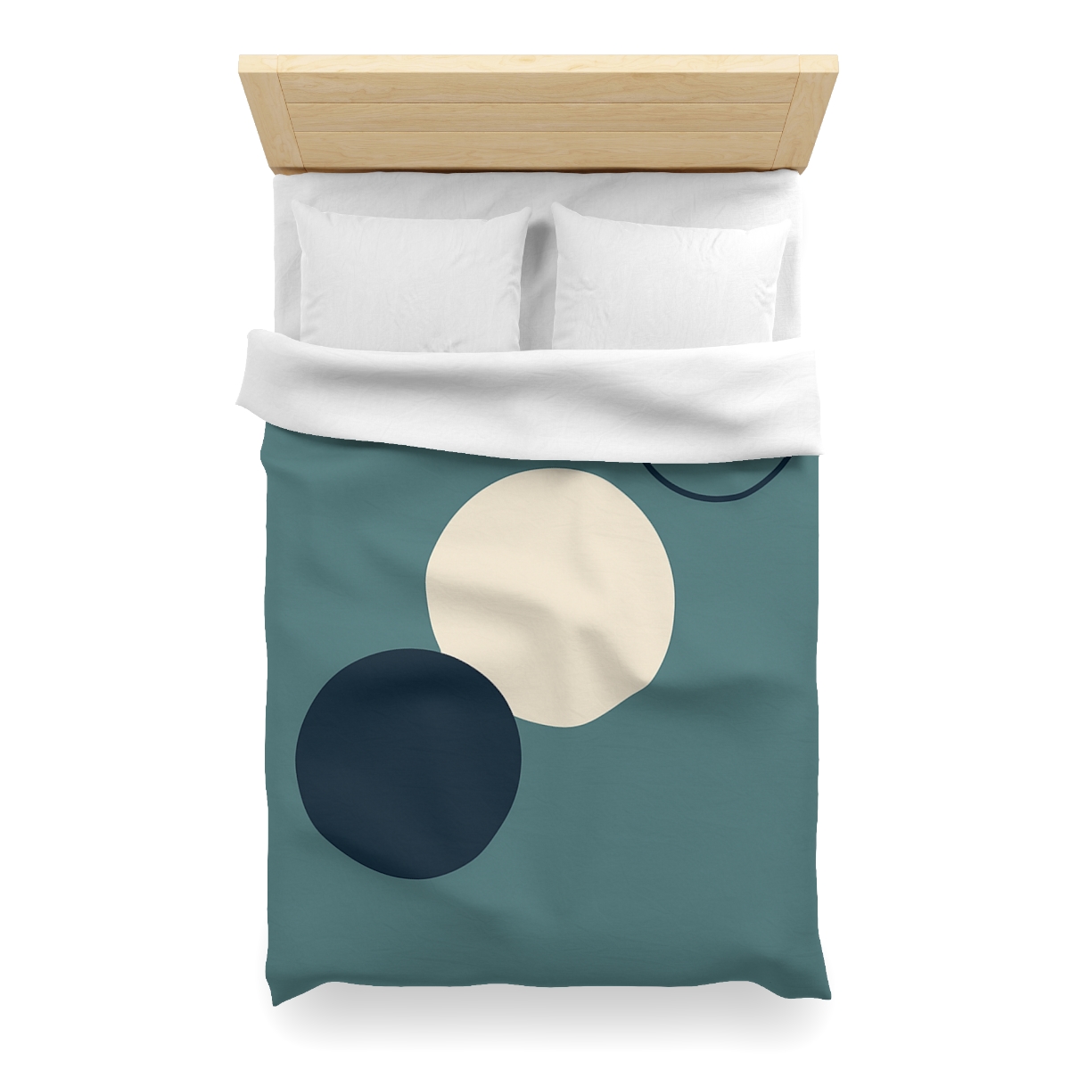 Staggered Trio Of Circles Harmony custom duvets