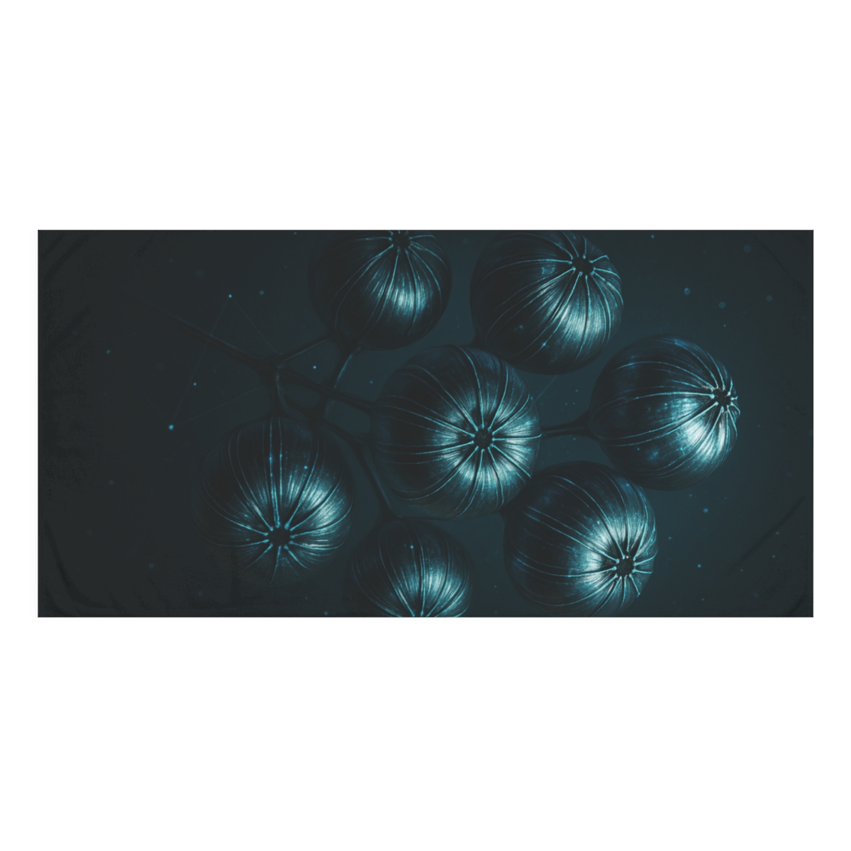 Quantum Seed Cluster designer printed towels