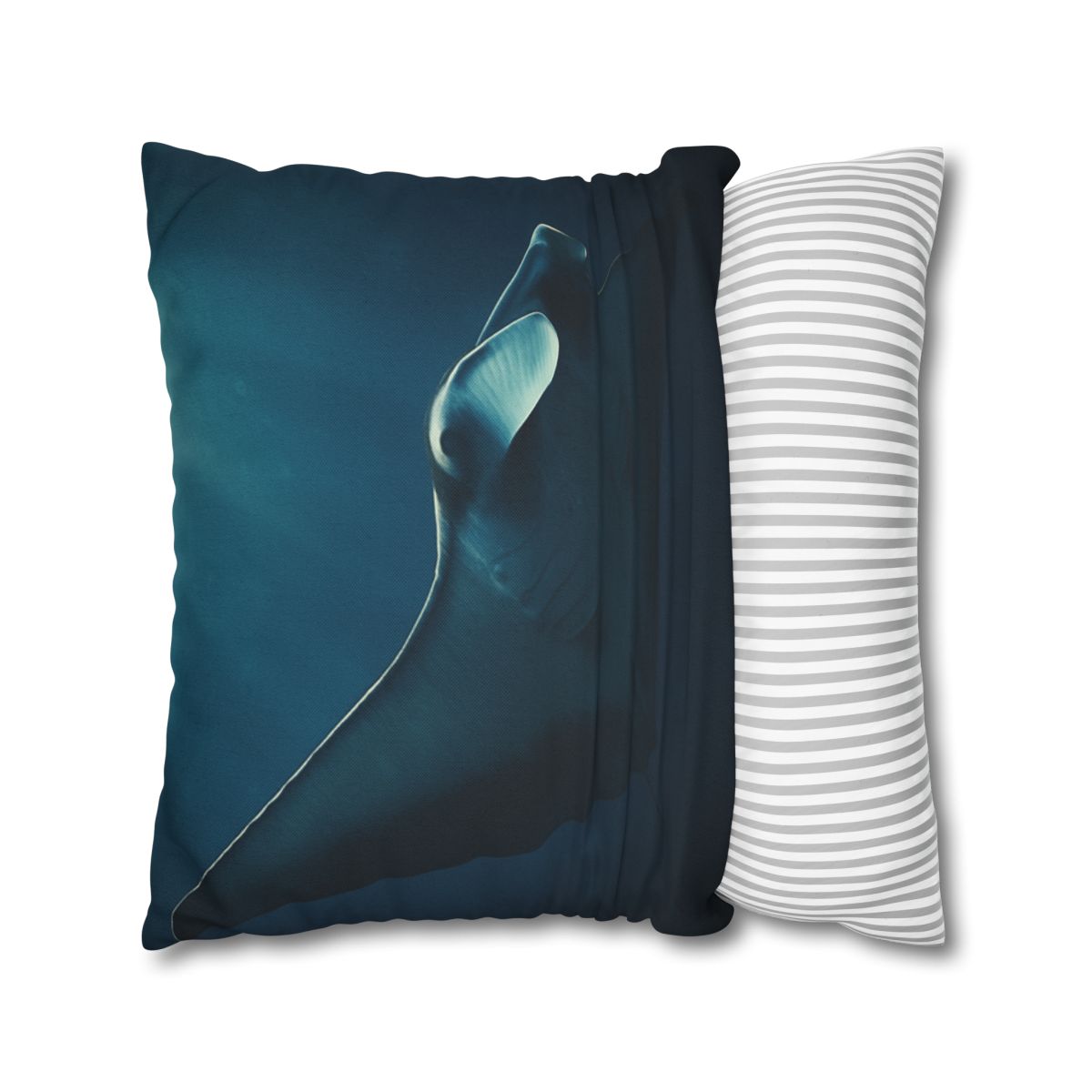 Starlit Glide Manta Ray stylish decorative pillowcases