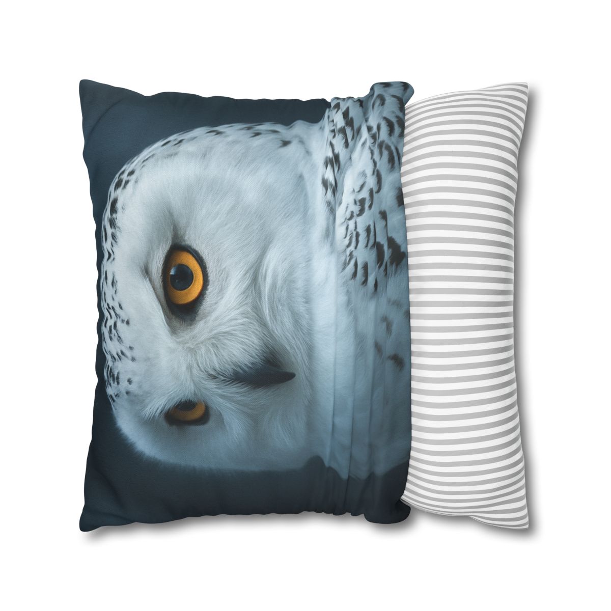 Midnight Watch Snowy Owl personalized pillow covers