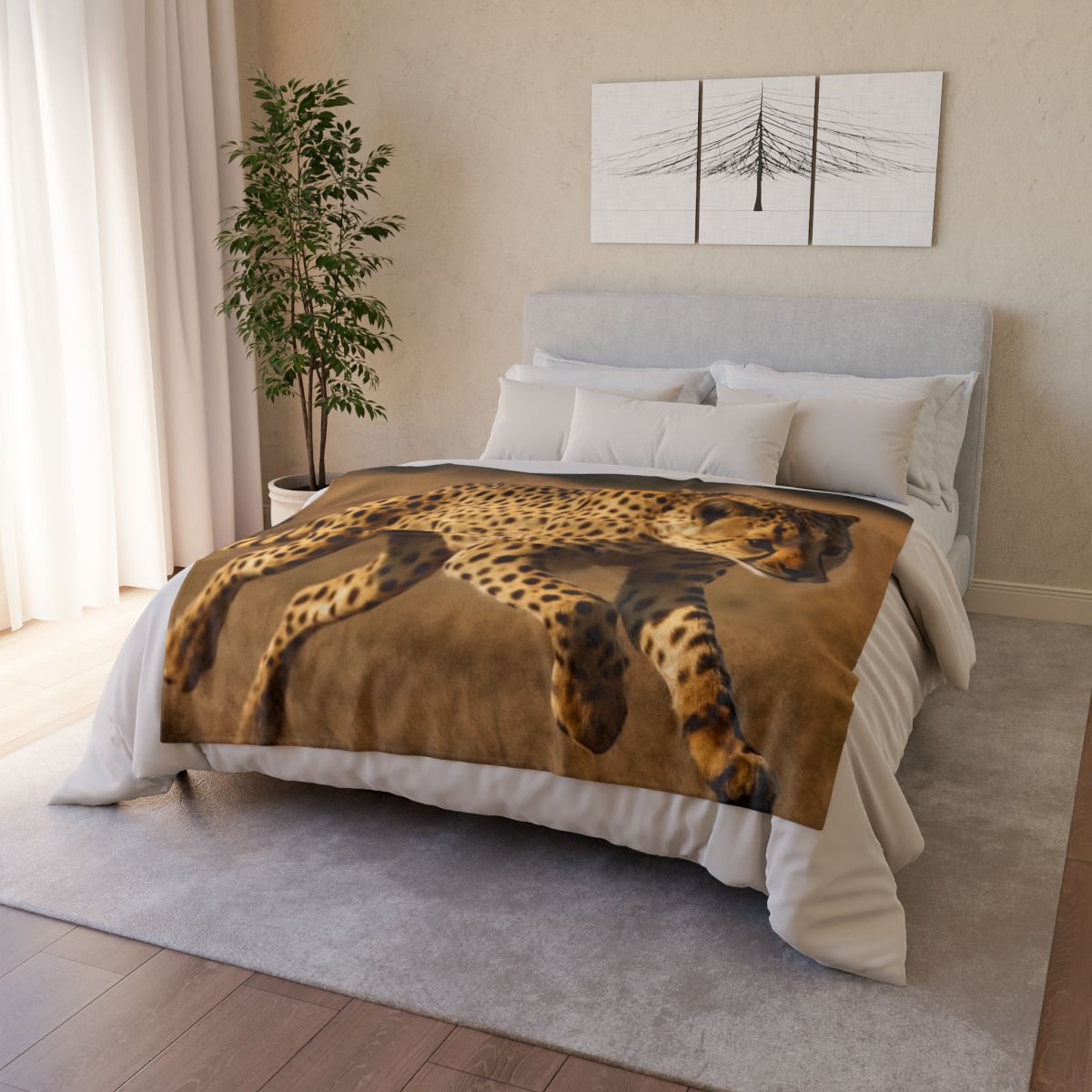 Sun Dash Cheetah trendy patterned blankets