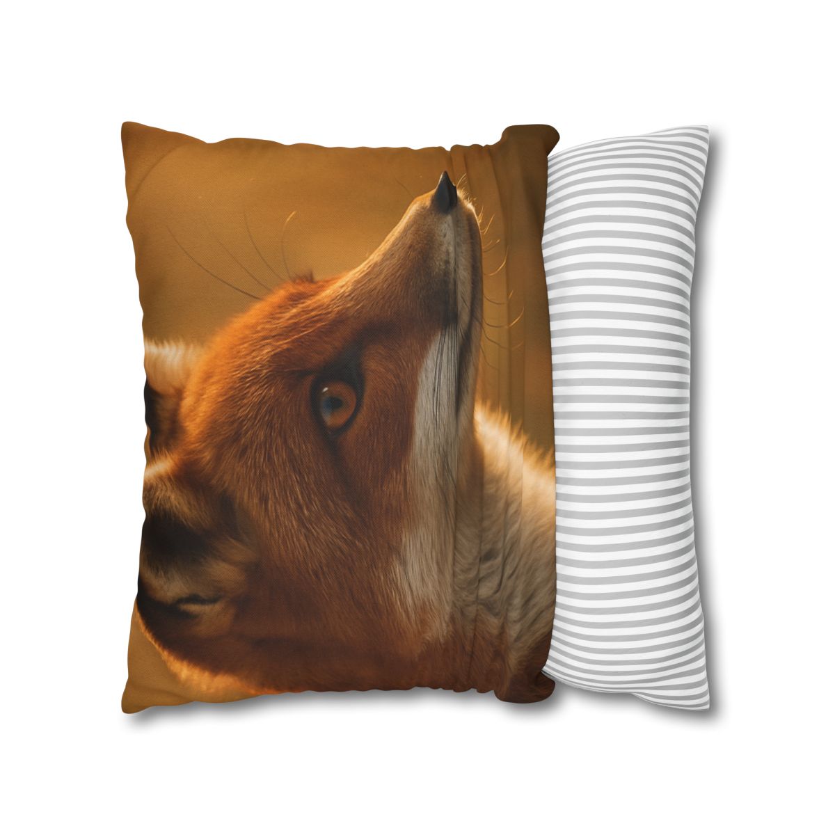 Amber Gaze Red Fox comfortable bedding pillow covers