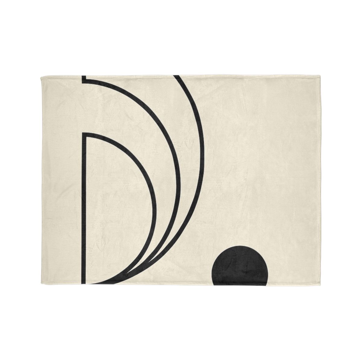 Triple Offset Arc And Dot stylish throw blankets