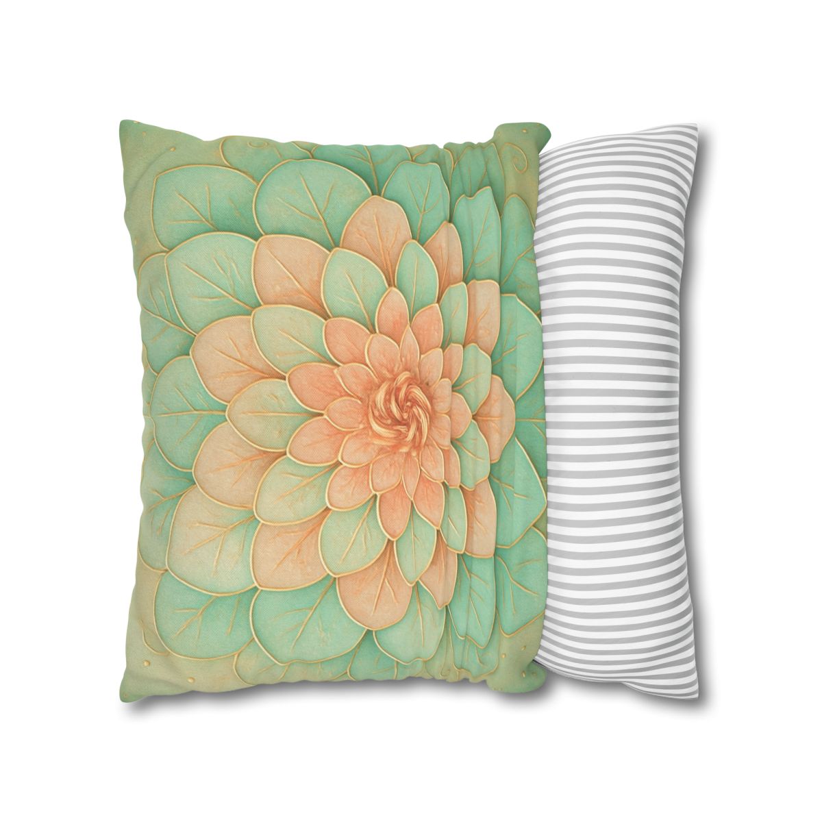 Petal Spiral Mosaic custom pillow cases