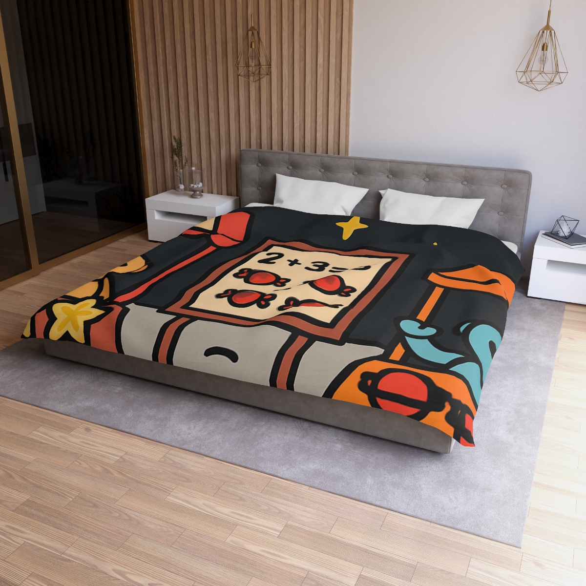 Moonlight Market Run By Friendly Robots warm winter duvets