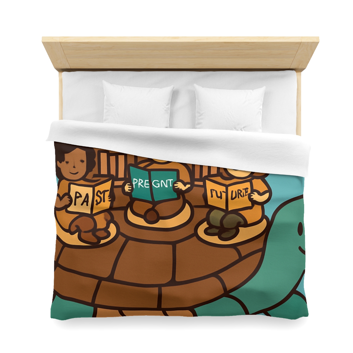 Time Traveling Turtle Library stylish duvet covers