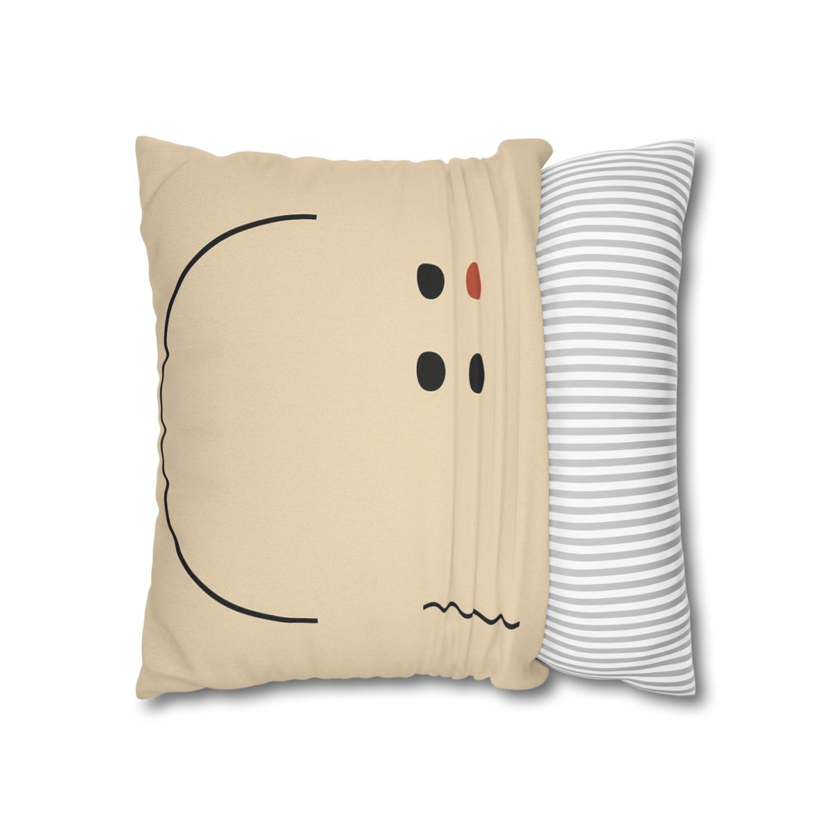 Partial Arc Window Over Dot Grid trendy patterned pillow cases