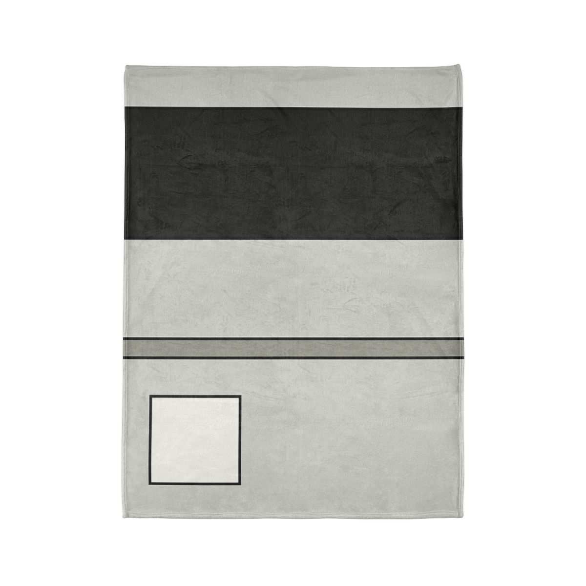 Offset Rectangle Composition soft fleece blankets