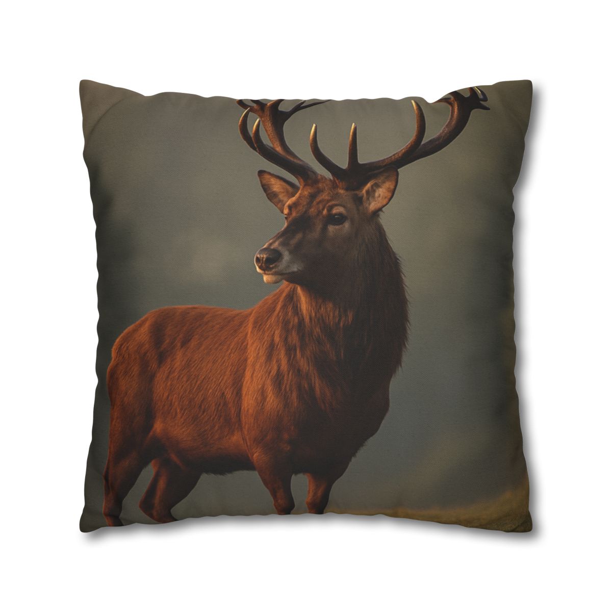 Red Deer Dawn Majesty designer print pillow cases