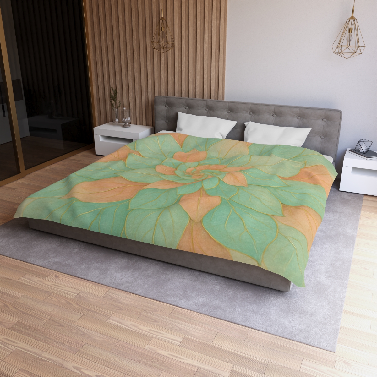 Petal Spiral Mosaic soft comforter duvets