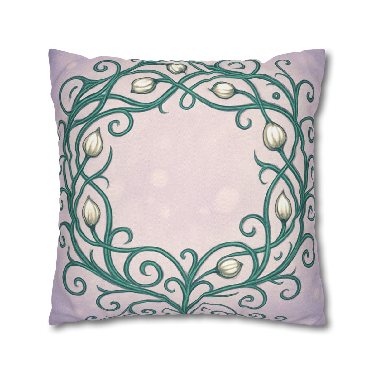Vine Lattice Halo designer print pillow cases