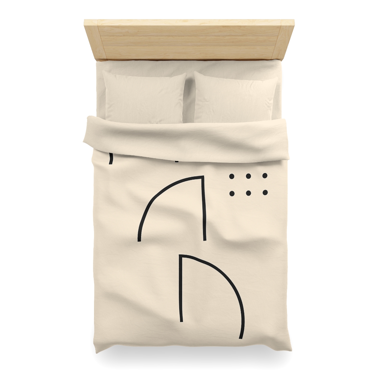 Triad Arc Window Grid designer printed duvets