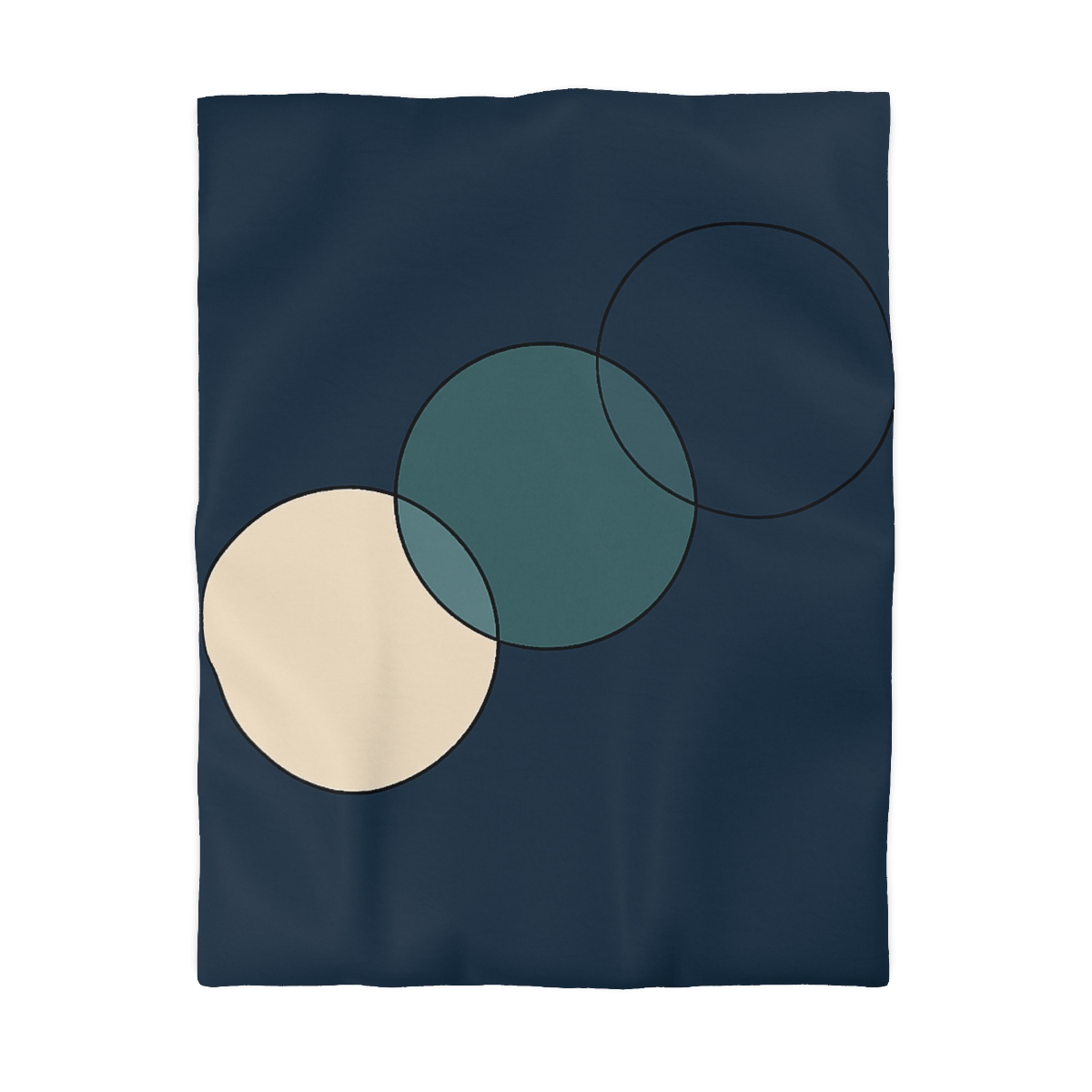 Trio Of Staggered Circles soft comforter duvets