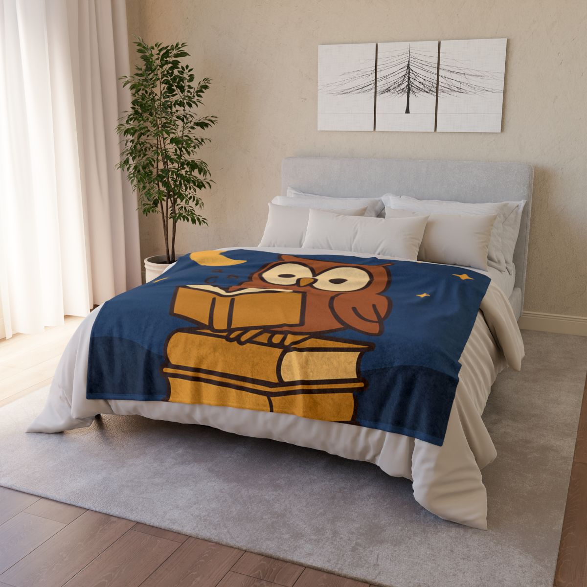 Moonlight Owl Library warm winter blankets