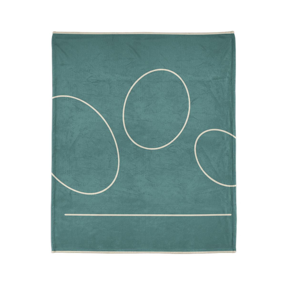 Triad Of Offset Ovals personalized cozy blankets
