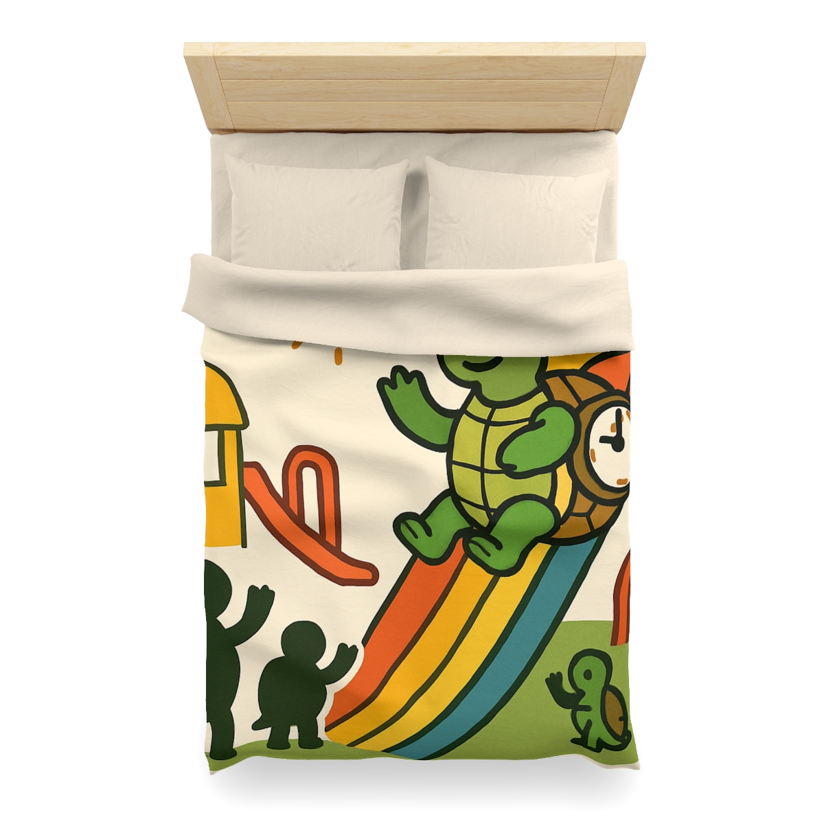 Time Traveling Tortoise Playground unique patterned duvets
