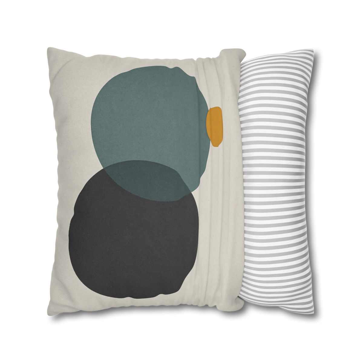 Clustered Three Circles With Pause designer print pillow cases