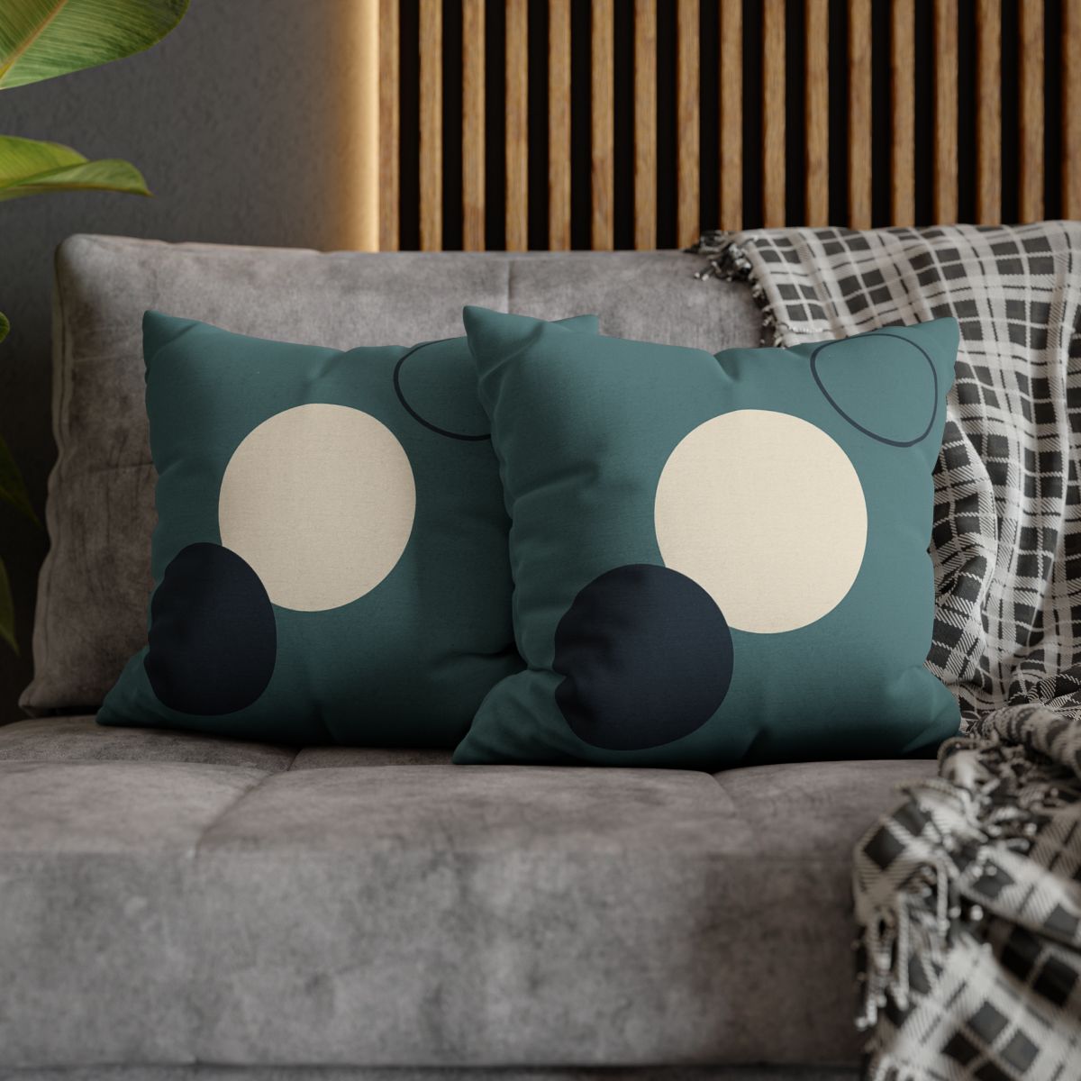 Staggered Trio Of Circles Harmony stylish decorative pillowcases