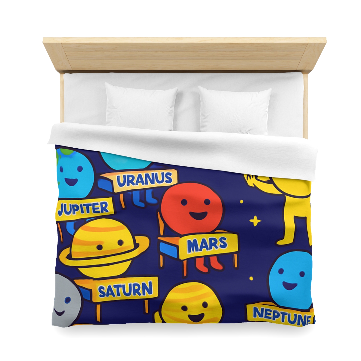 Planet School In The Sky custom duvets