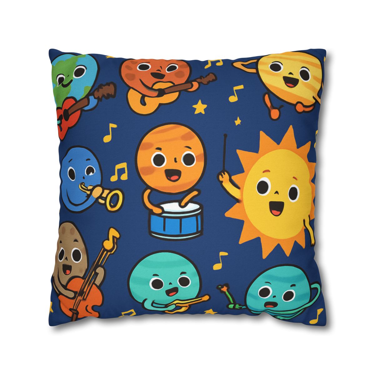 Planetary Music Band designer print pillow cases