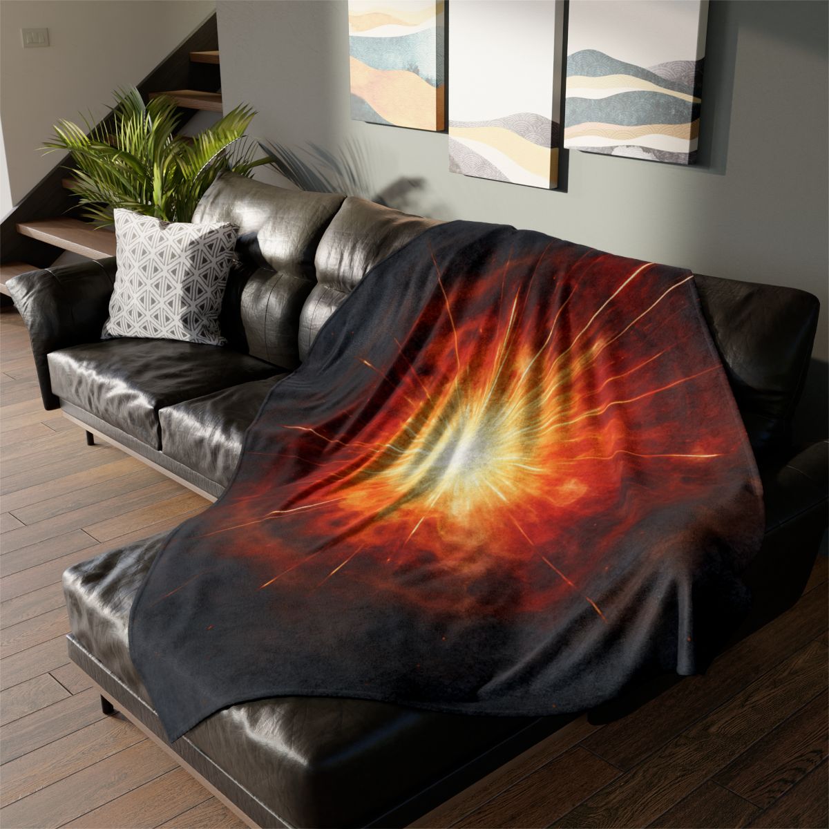 Starburst Petal Shockwave decorative home blankets