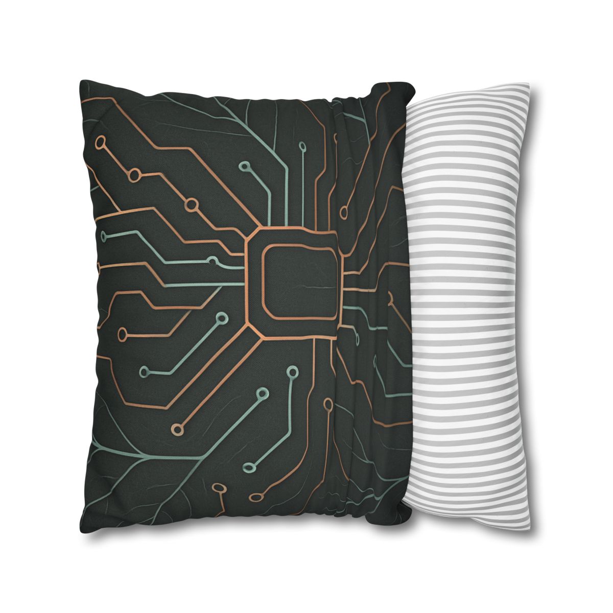 Leaf Vein Circuitry custom pillow cases