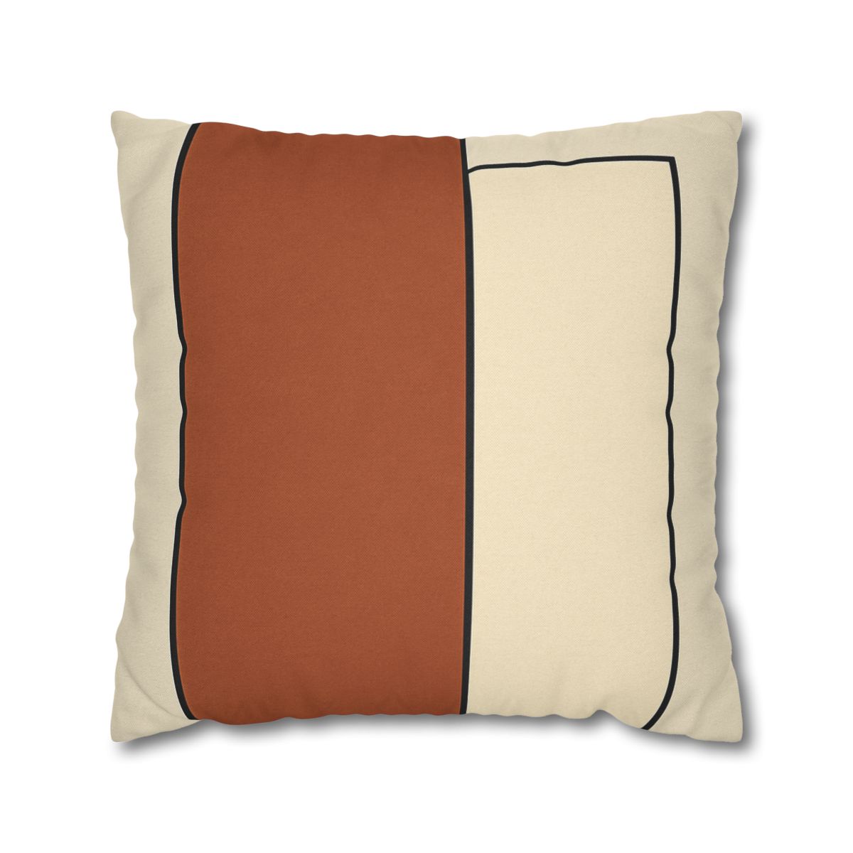 Offset Rectangle Pairing designer print pillow cases