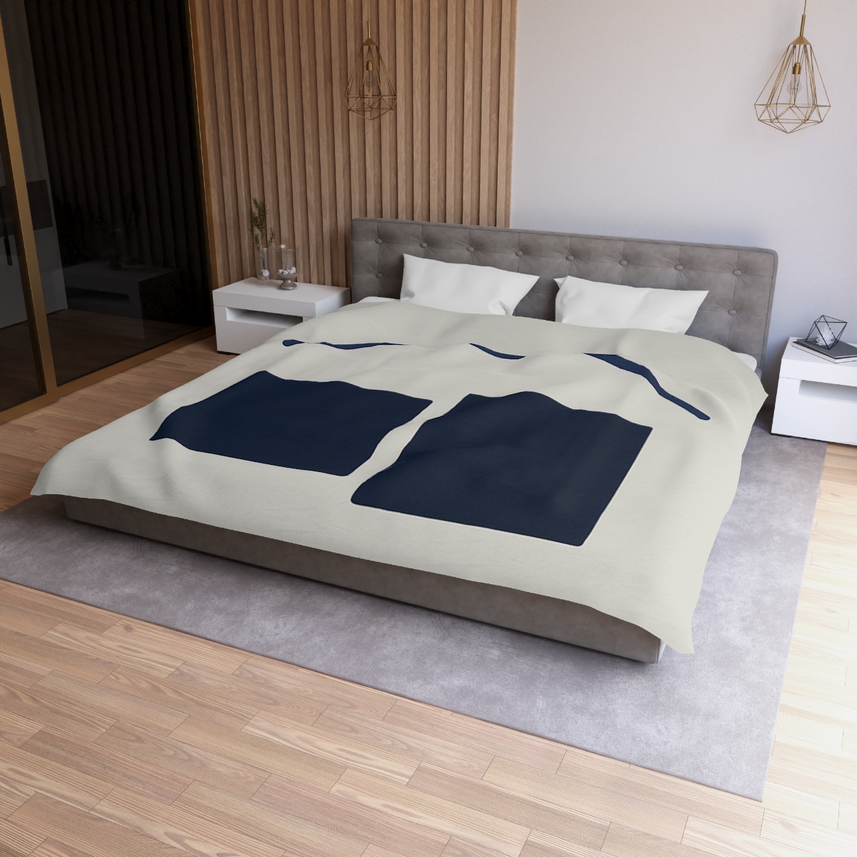 Arc Bridge Over Offset Blocks warm winter duvets