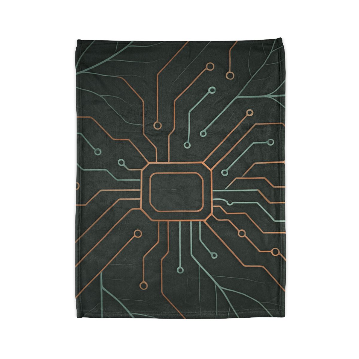 Leaf Vein Circuitry designer printed blankets