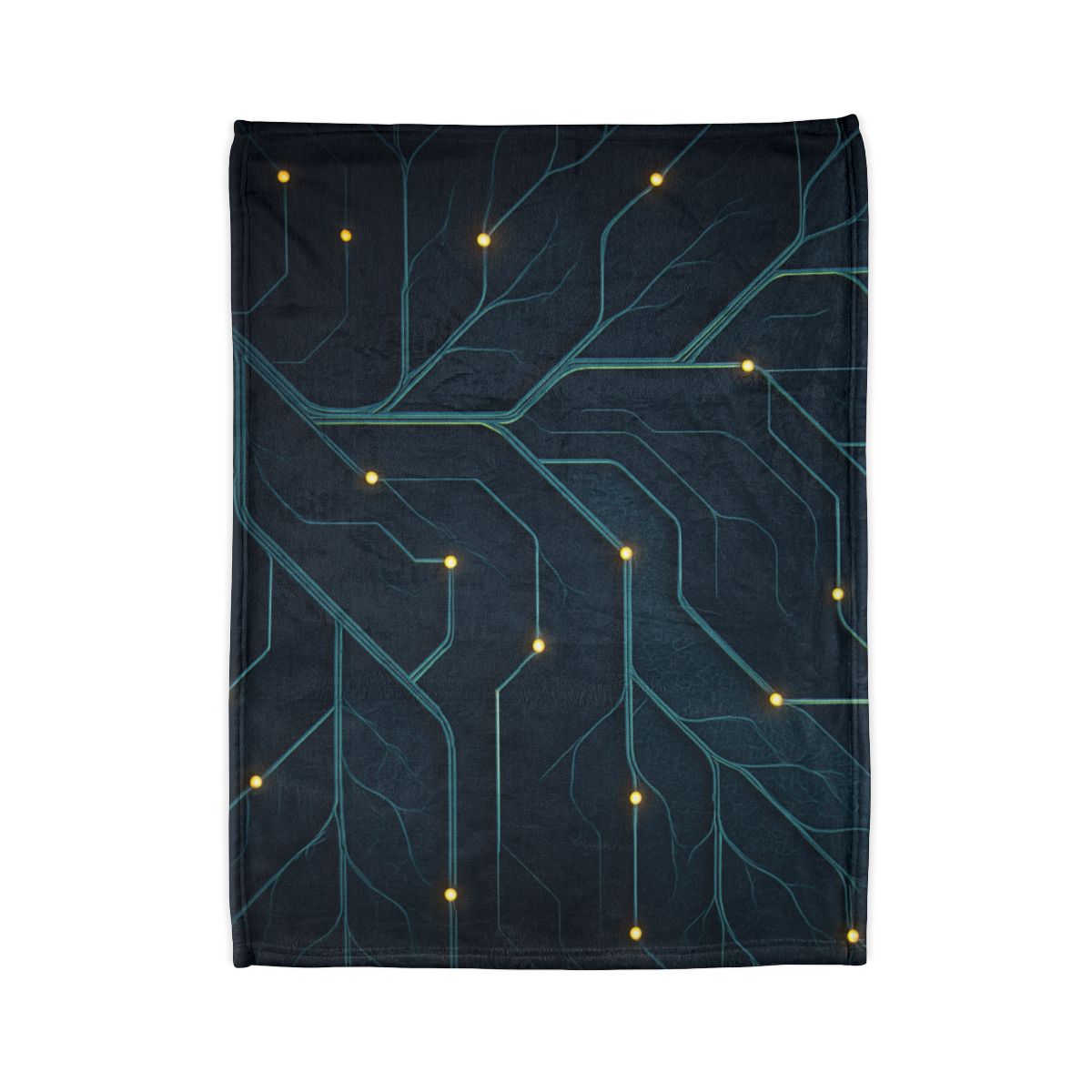 Leaf Vein Circuit Filigree personalized cozy blankets