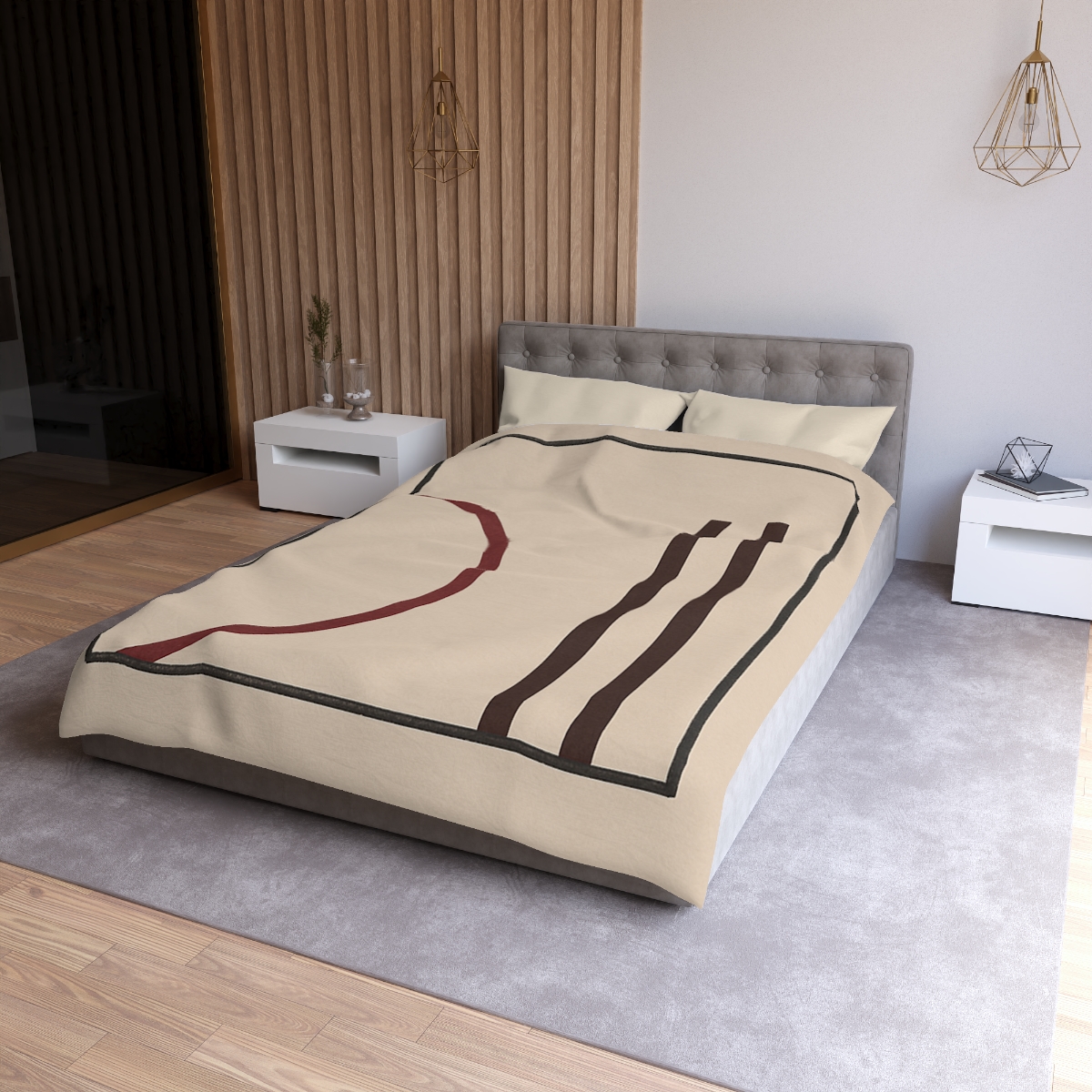 Framed Arc And Twin Columns soft comforter duvets