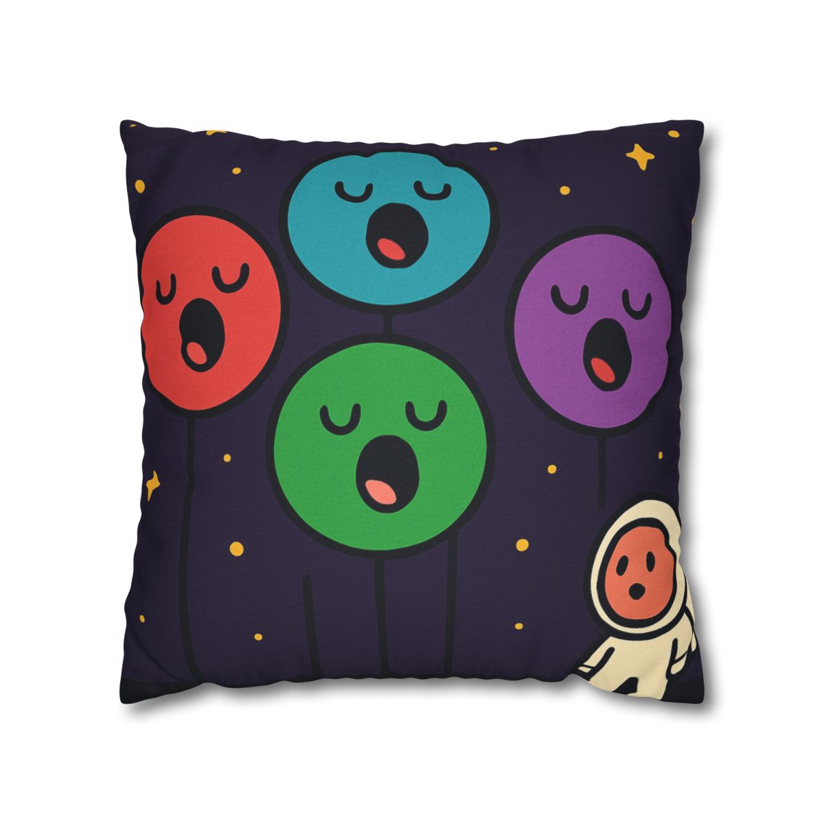 Galaxy Garden Of Singing Planets designer print pillow cases