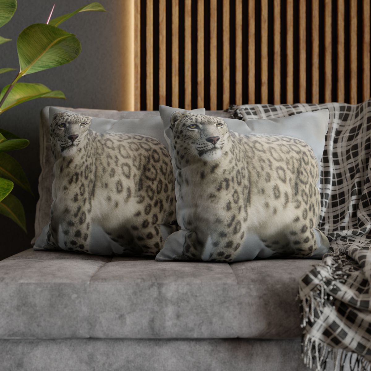 Snow Drift Hunter Snow Leopard unique gift pillow cases