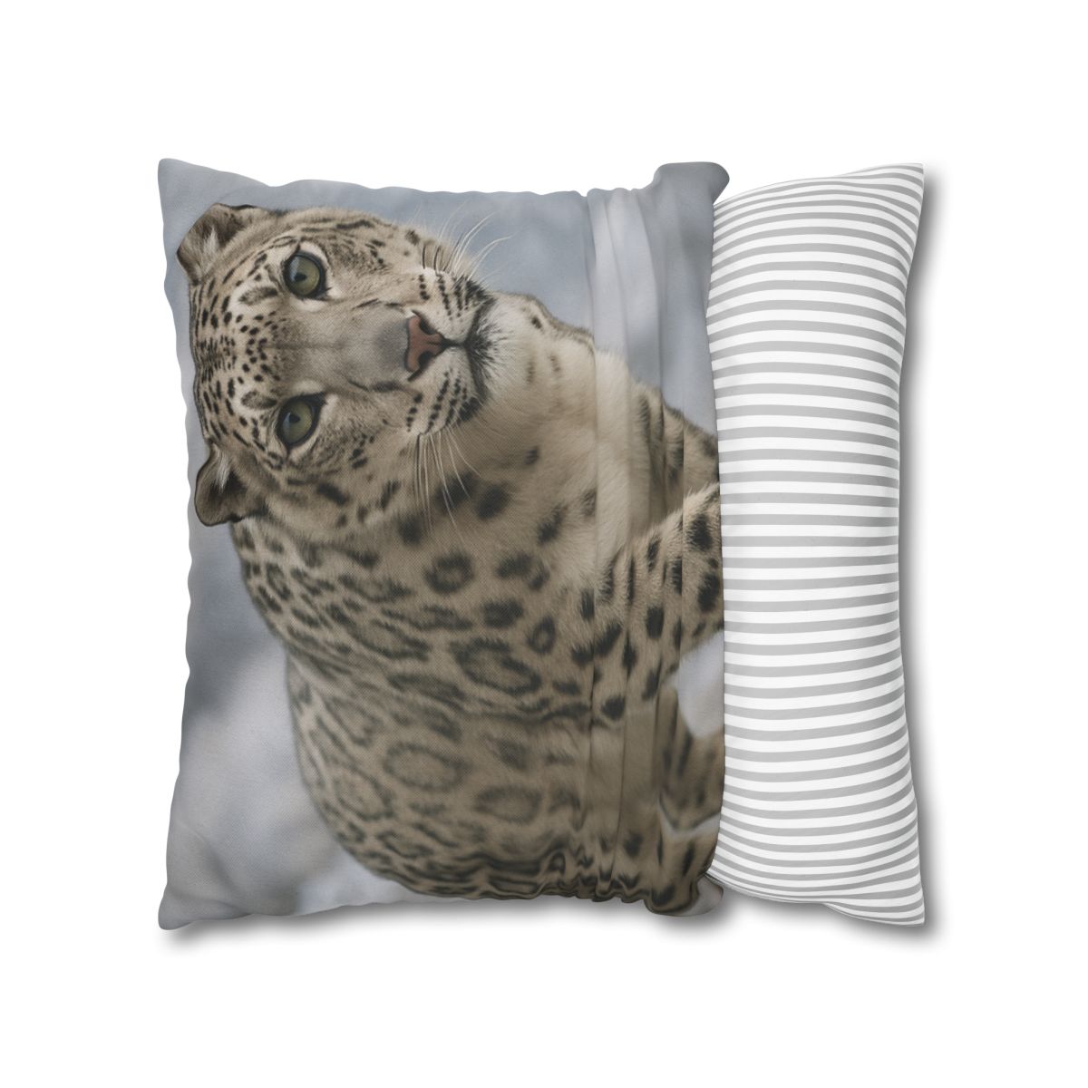 Snow Leopard Silent Ascent personalized pillow covers