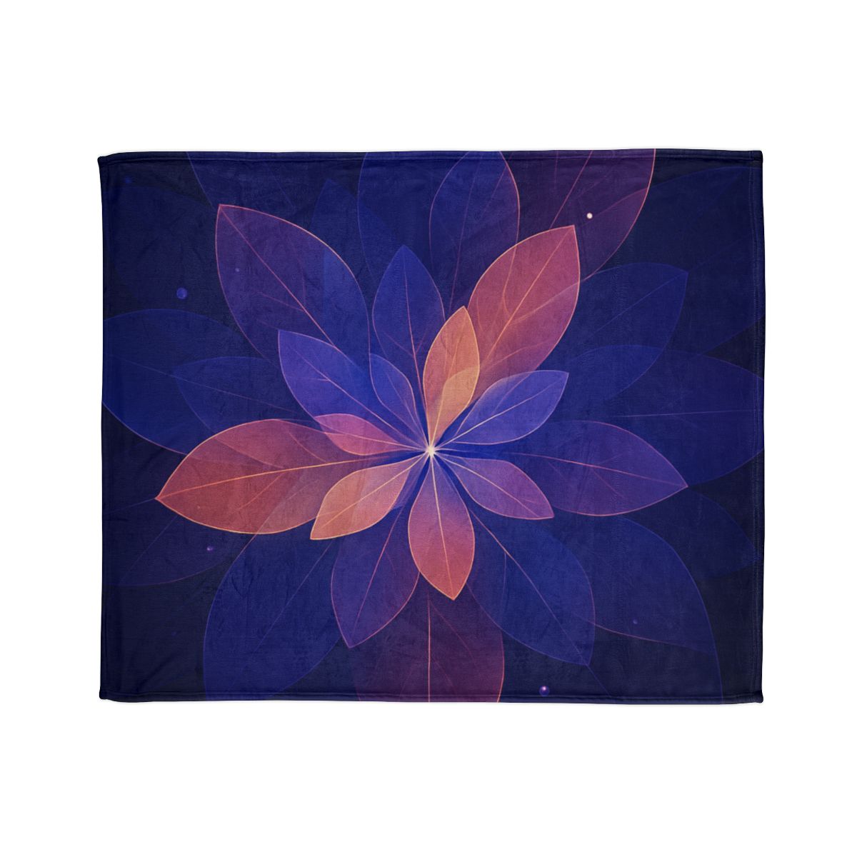 Petal Prism Overlap decorative home blankets
