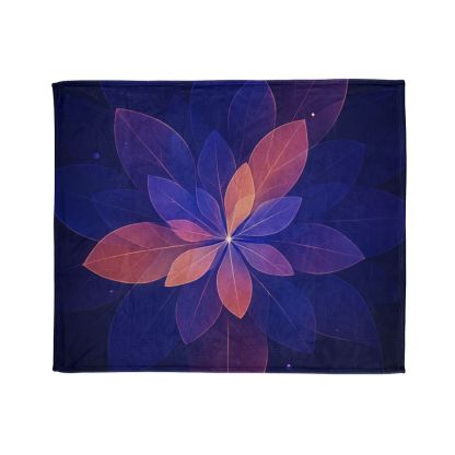 Petal Prism Overlap decorative home blankets