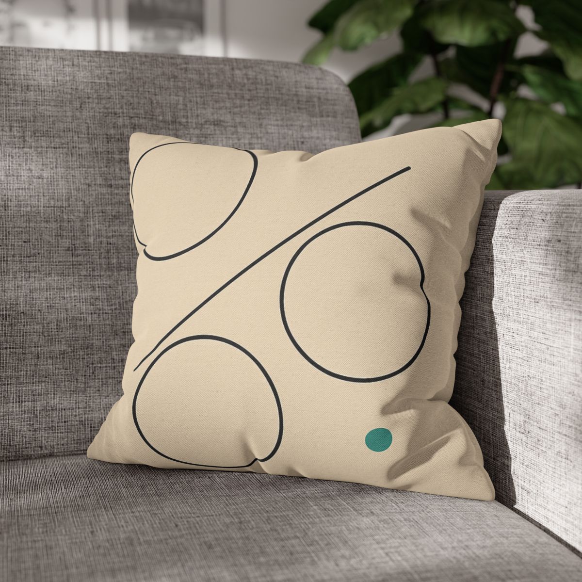 Triad Discs With Shared Tangent Line personalized pillow covers