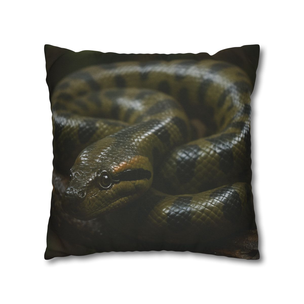 Shadow Coil Green Anaconda comfortable bedding pillow covers