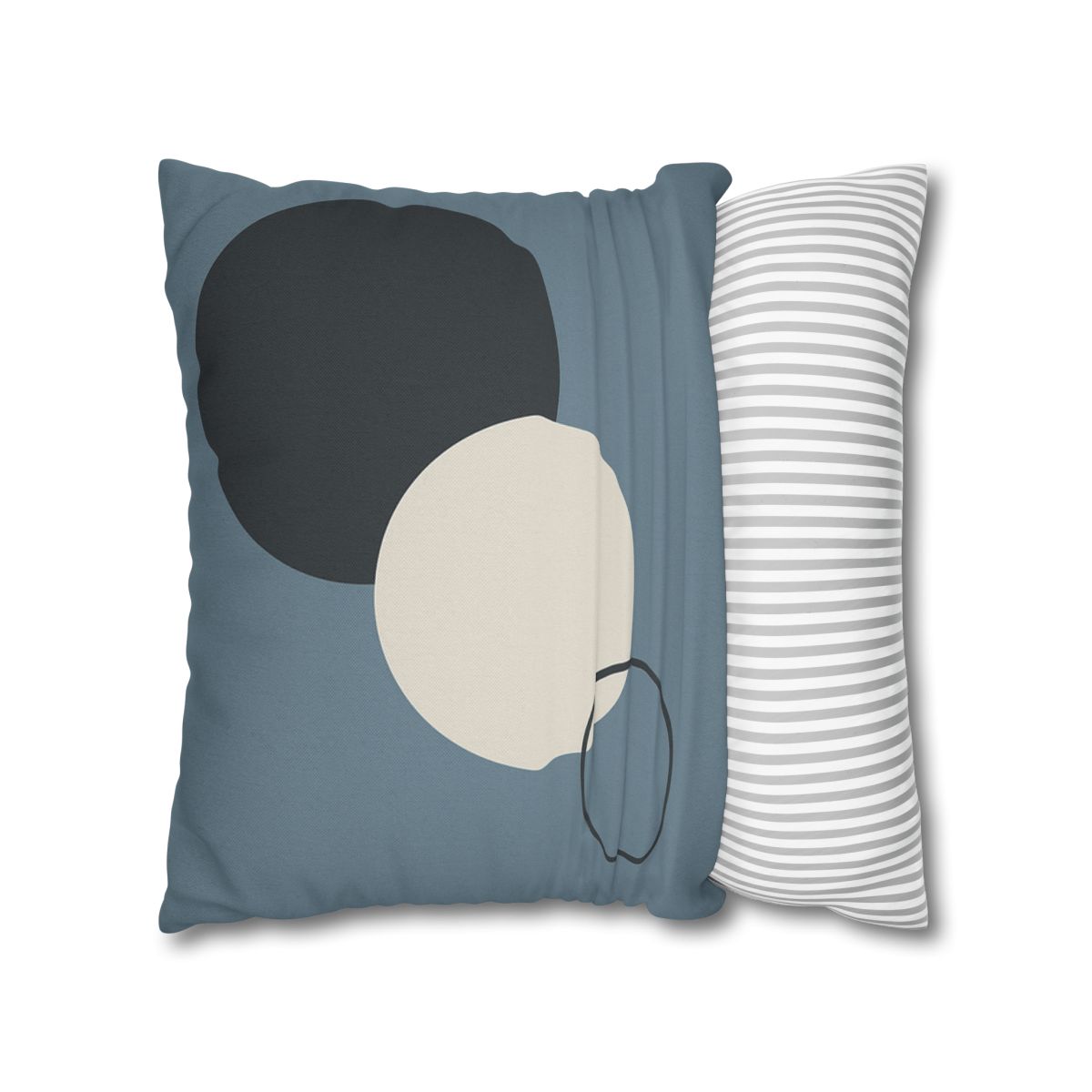 Staggered Circle Trio soft cotton pillow cases