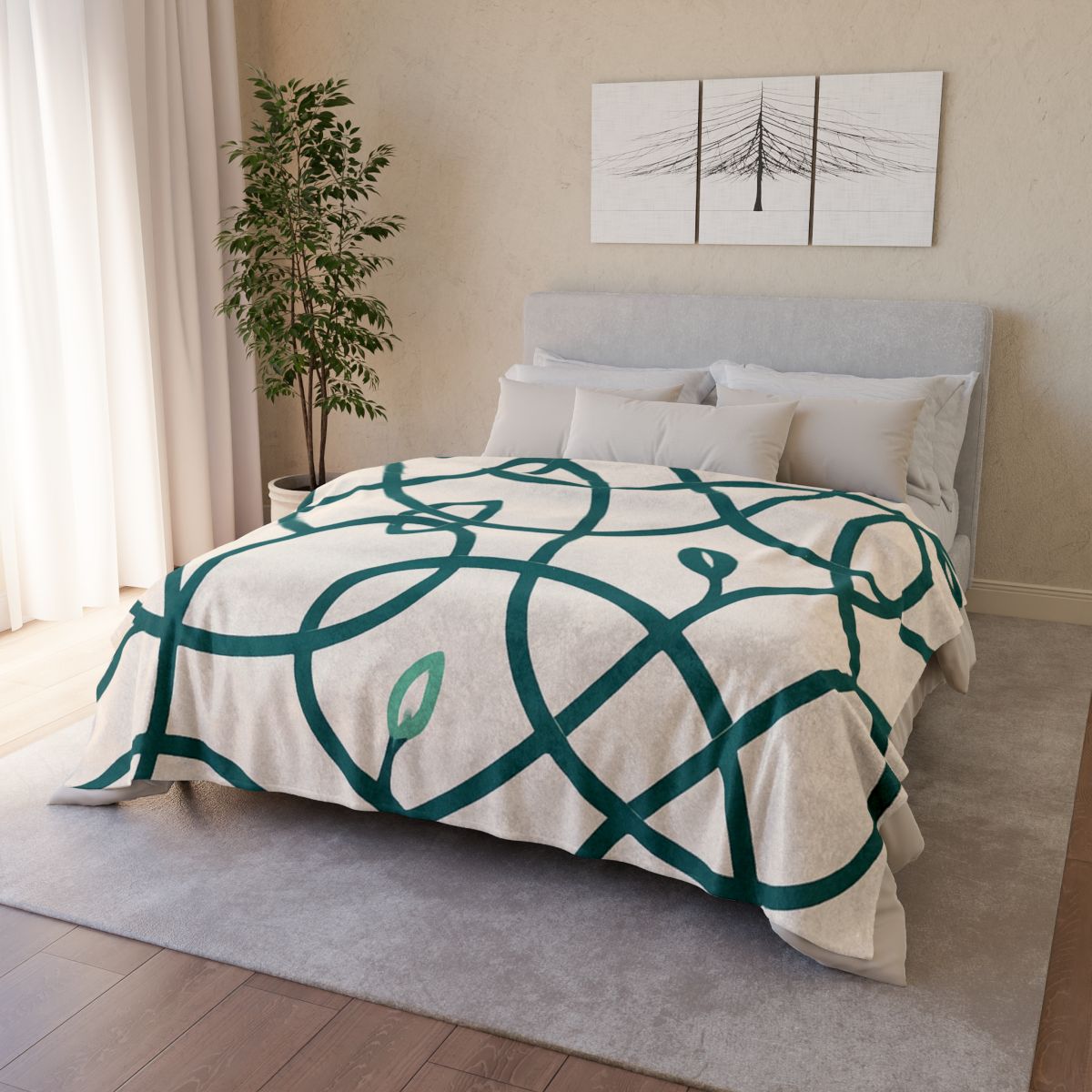 Vine Circuit Interlace decorative home blankets