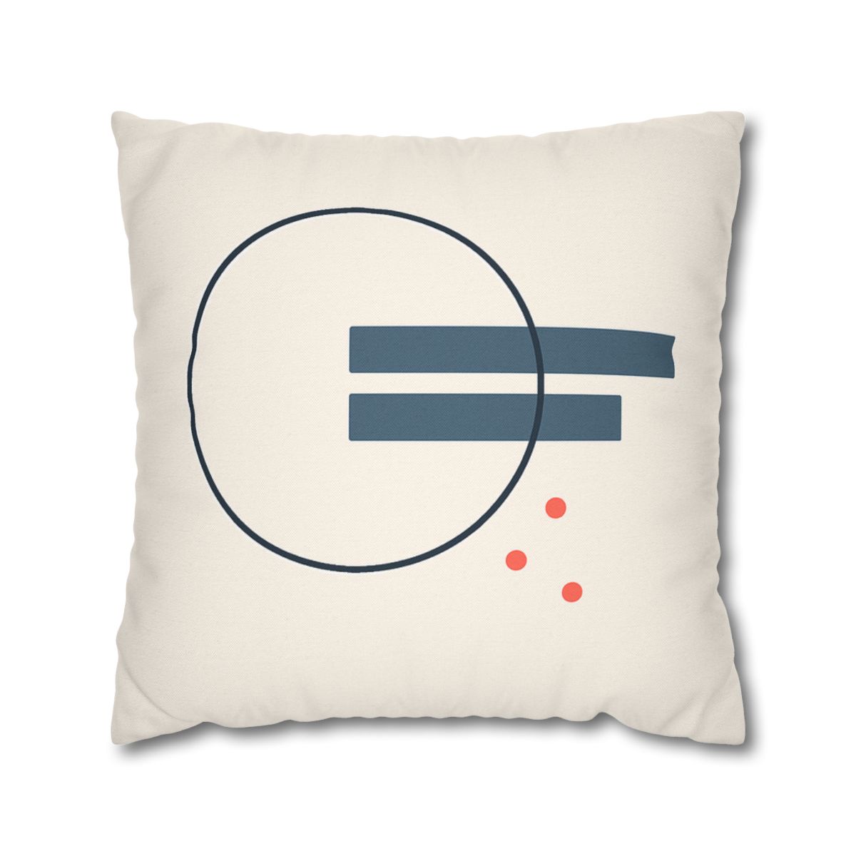Offset Ring With Split Bars designer print pillow cases