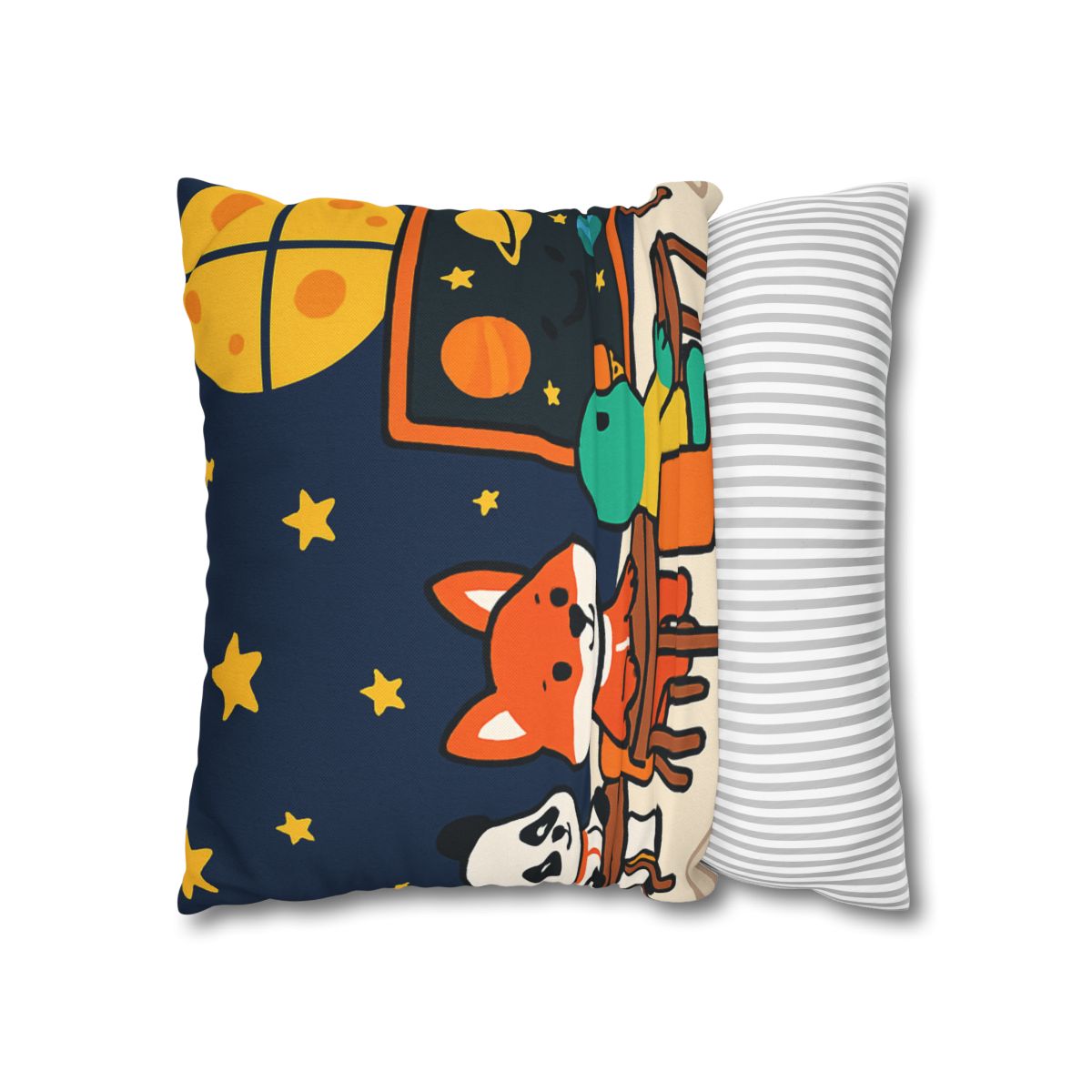 Space School For Curious Critters comfortable bedding pillow covers