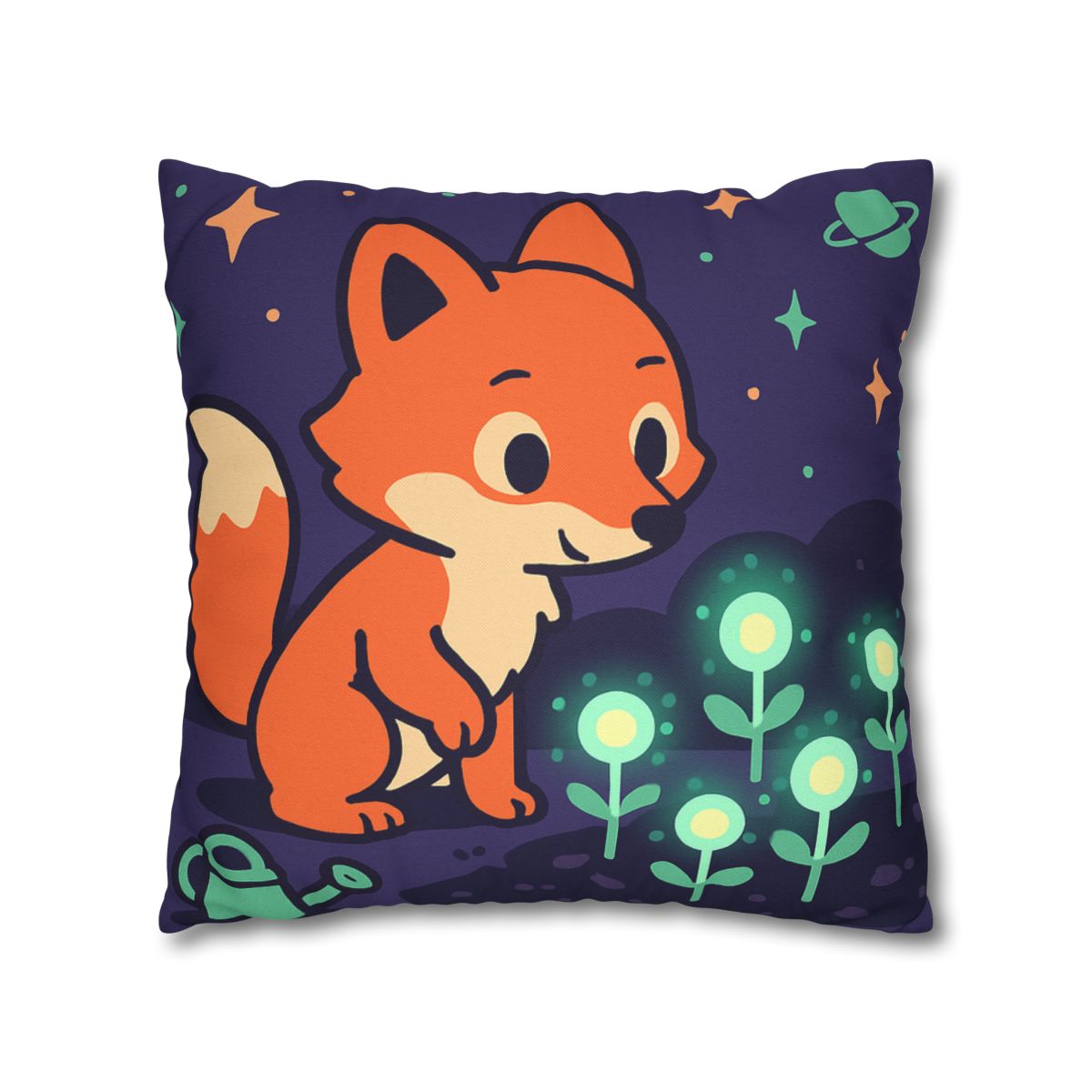 Galaxy Garden Fox personalized pillow covers