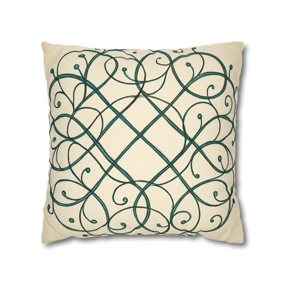 Vine Lattice Halo designer print pillow cases
