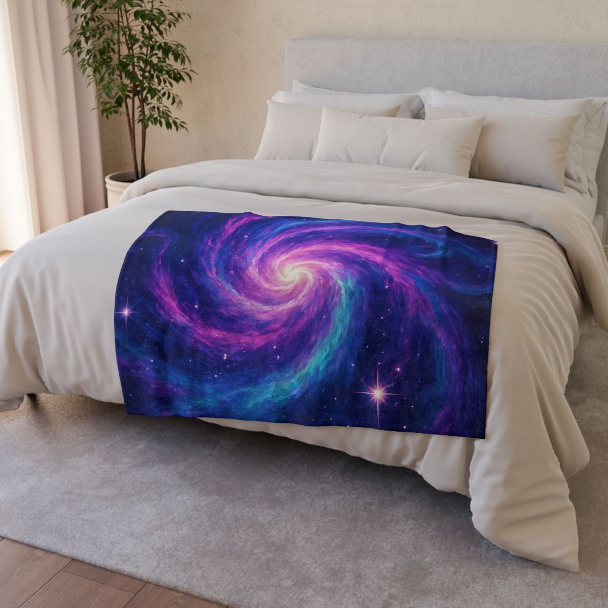 Nebula Spiral Haze decorative home blankets