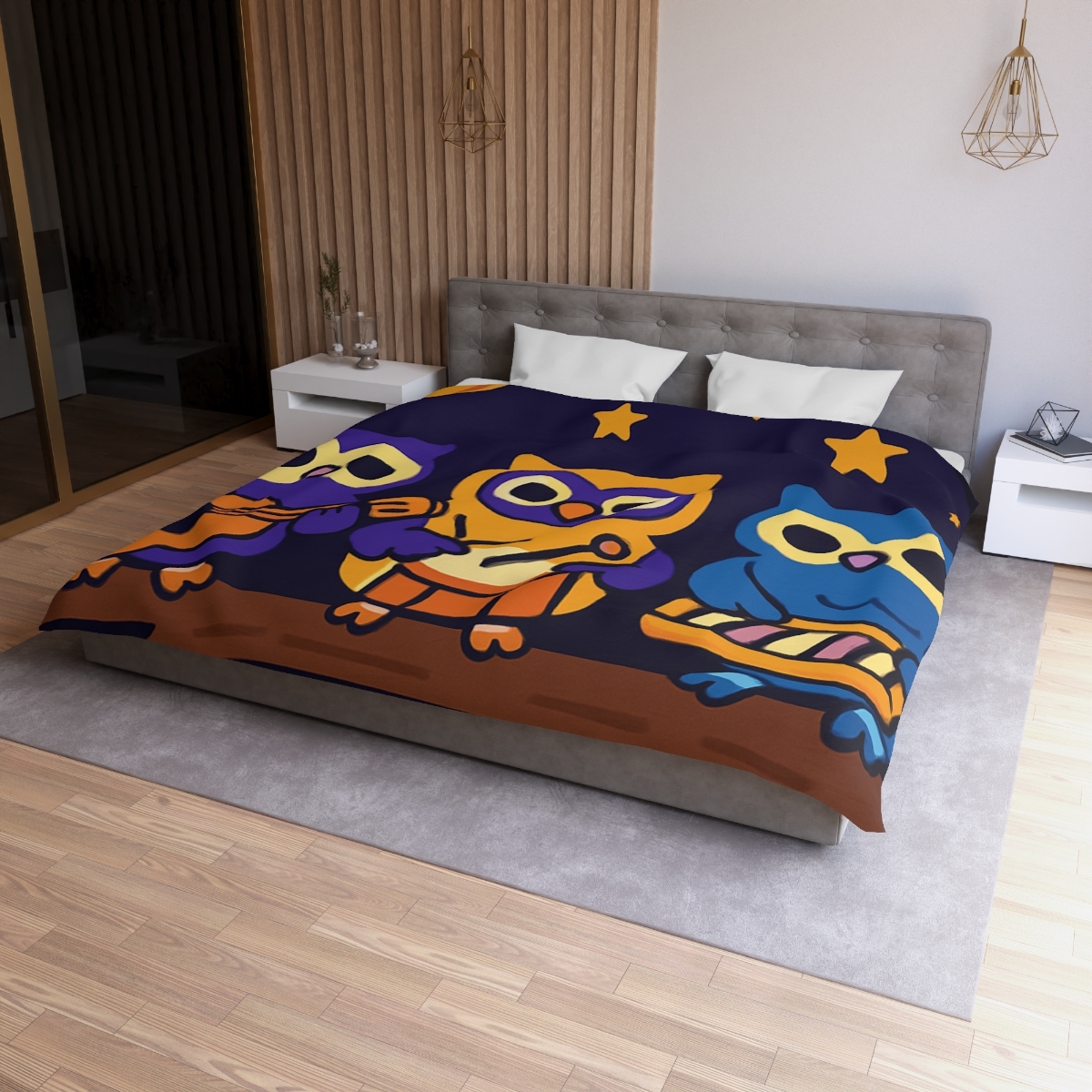Star Song Owl Band warm winter duvets