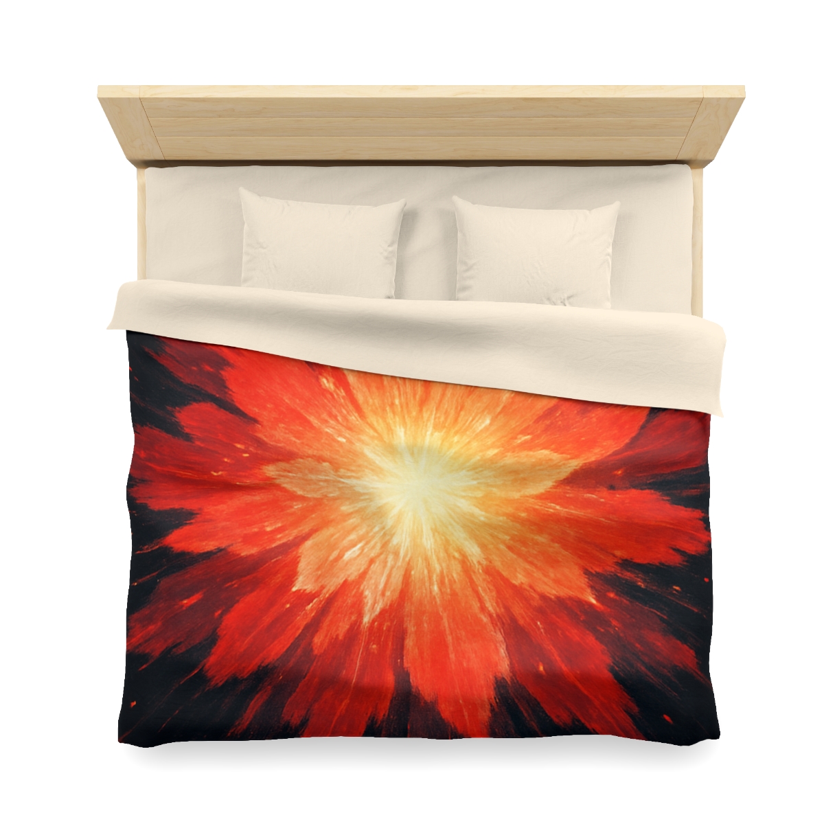 Starburst Ember Bloom custom duvets