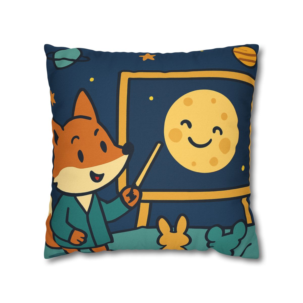 Stargazing Fox And Moon Classroom stylish decorative pillowcases