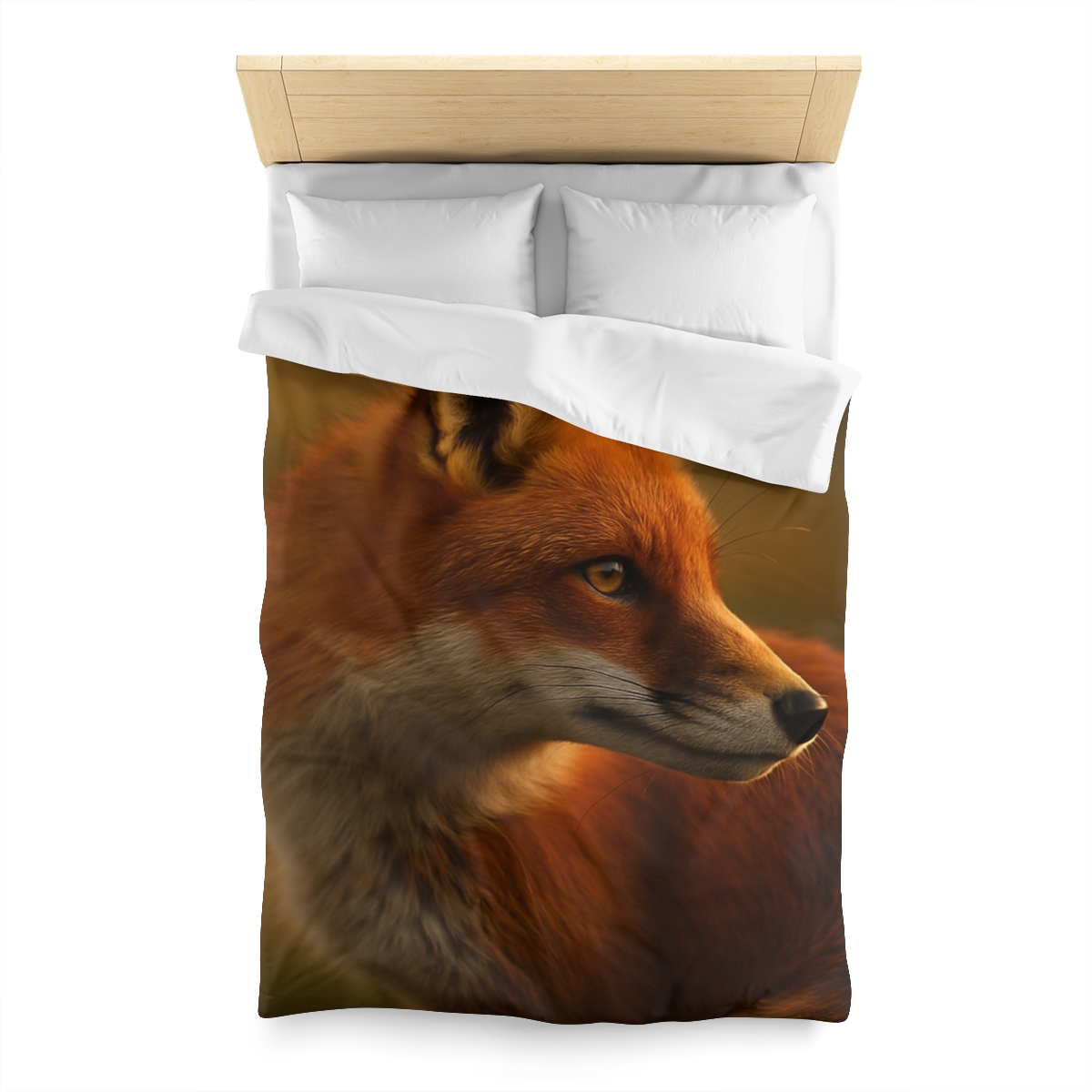 Crimson Whisper Red Fox soft comforter duvets